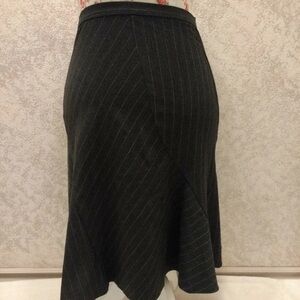 Old Navy Charcoal Pinstripe A-Line Skirt